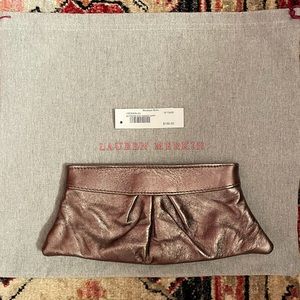 NWT Lauren Merkin Copper clutch